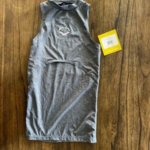 EvoShield Youth Medium Compression Tank Shirt Gray Baseball NWT